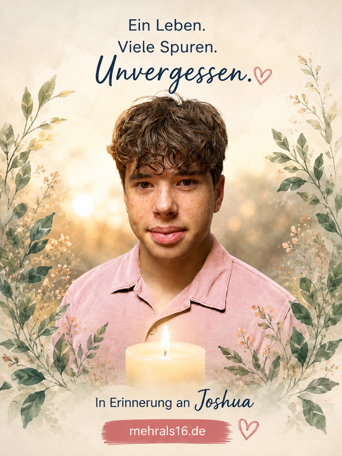 Ein Leben. Viele Spuren. Unvergessen.